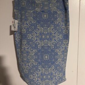 LuLaRoe Blue Midi Pencil Skirt